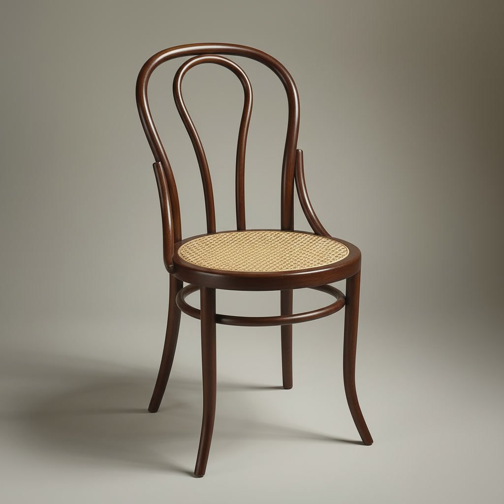 Антикварный венский стул после перетяжки