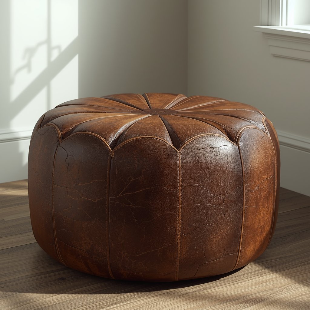 Пуфик в прихожую до перетяжки